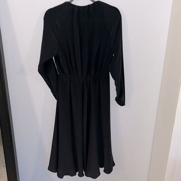 NWT 100% silk Kate Sylvester long-sleeve maxi dress - Picture 4 of 5